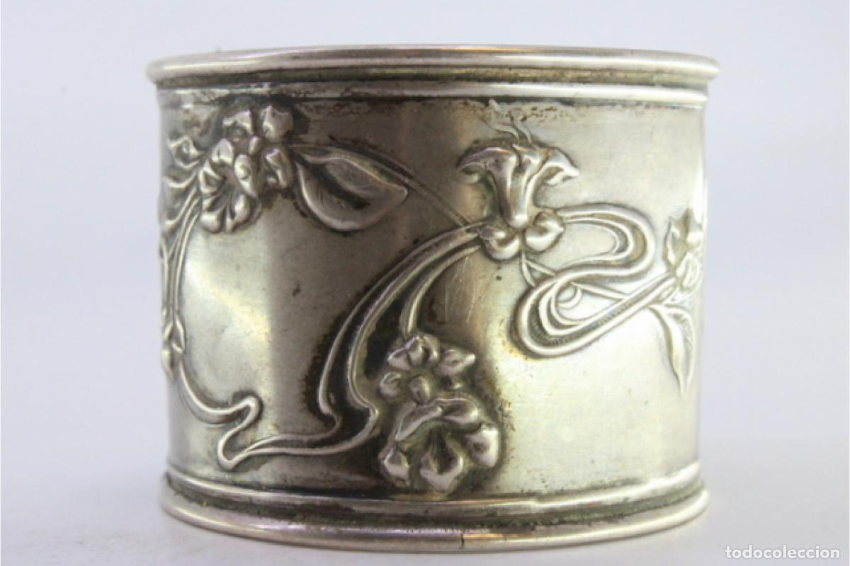 Antig&uuml;edades: Anillo para servilletas de plata - Foto 3