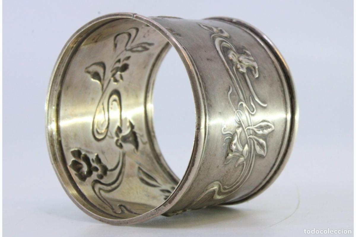 Antig&uuml;edades: Anillo para servilletas de plata - Foto 4