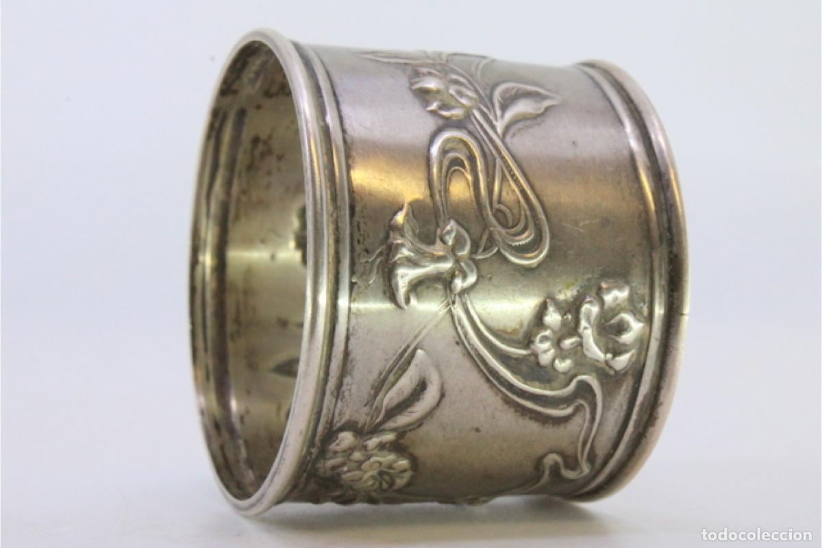 Antig&uuml;edades: Anillo para servilletas de plata - Foto 5