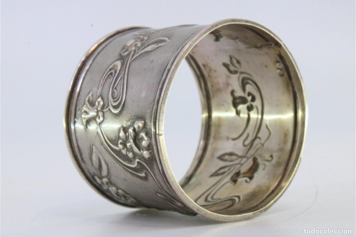 Antig&uuml;edades: Anillo para servilletas de plata - Foto 7
