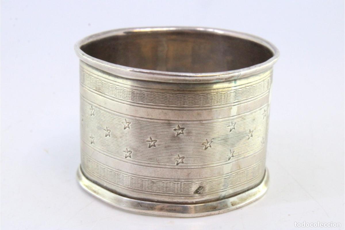 Antig&uuml;edades: Anillo para servilletas de plata - Foto 4
