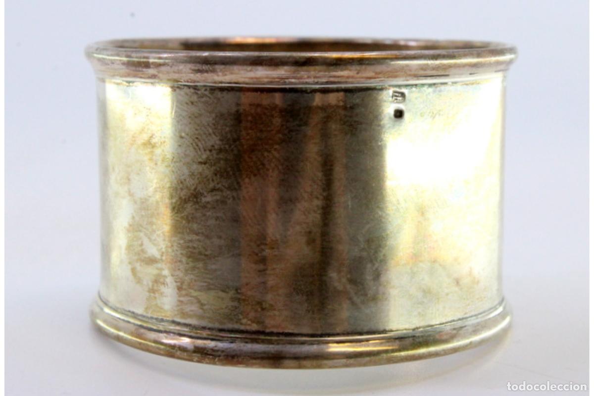 Antig&uuml;edades: Anillo para servilletas de plata - Foto 3