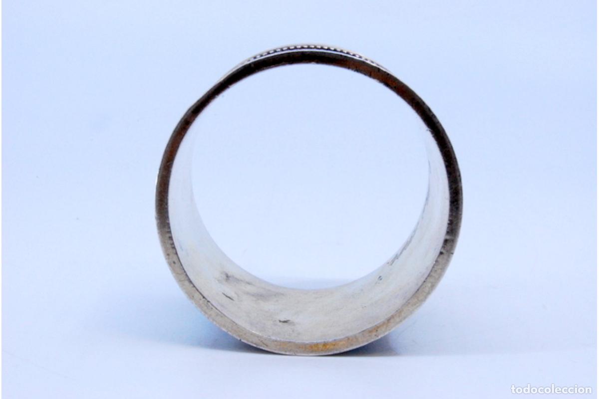 Antig&uuml;edades: Anillo para servilletas de plata - Foto 5