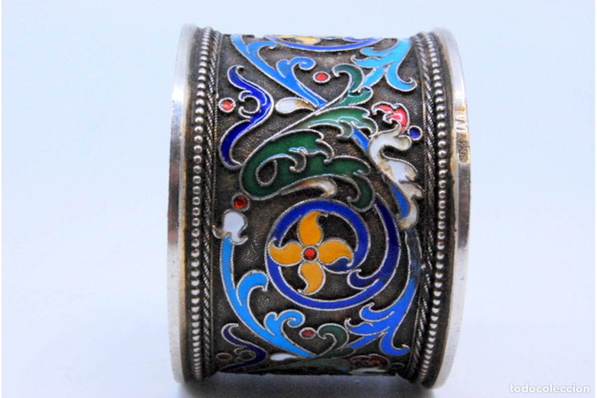 Antig&uuml;edades: Anillo para servilletas de plata - Foto 6
