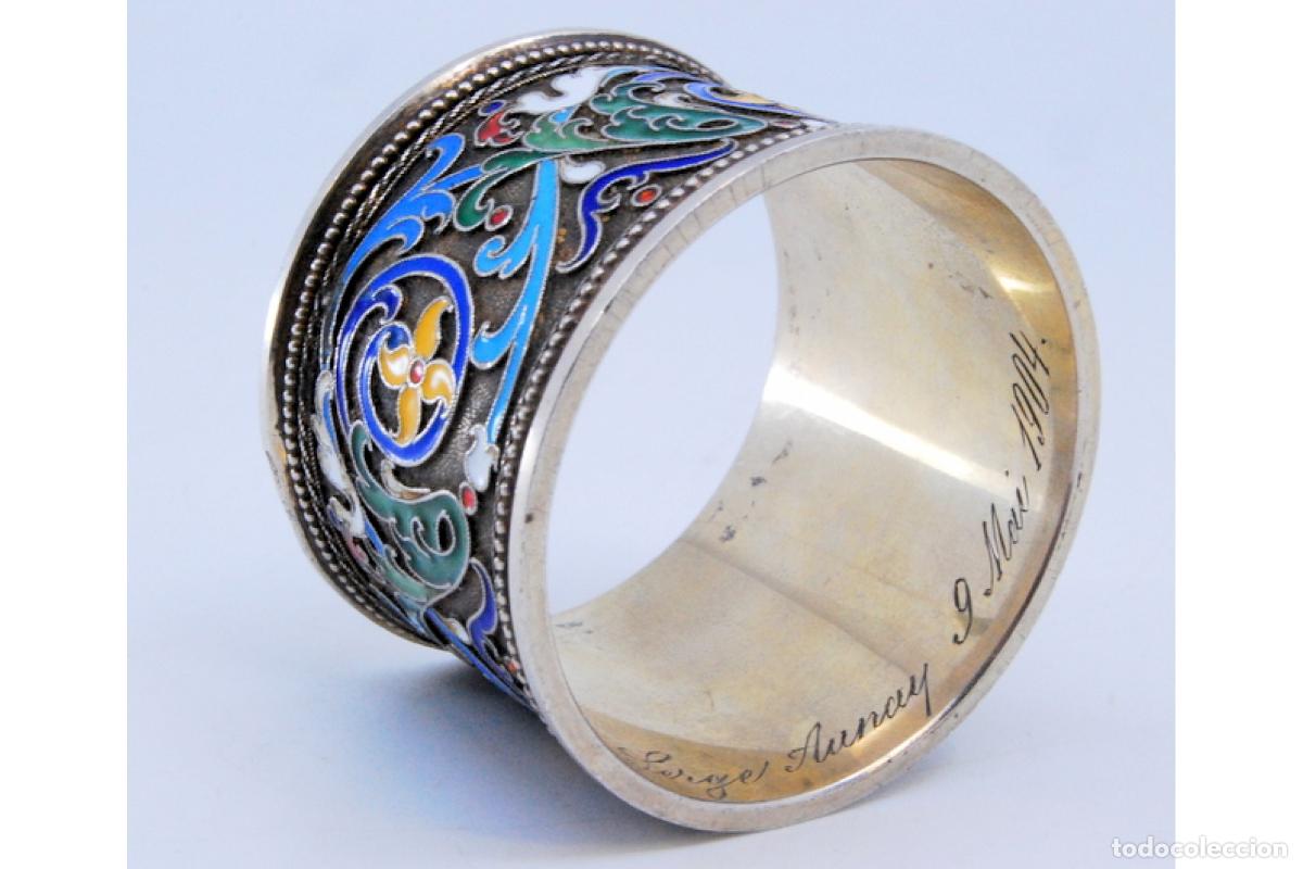 Antig&uuml;edades: Anillo para servilletas de plata - Foto 7
