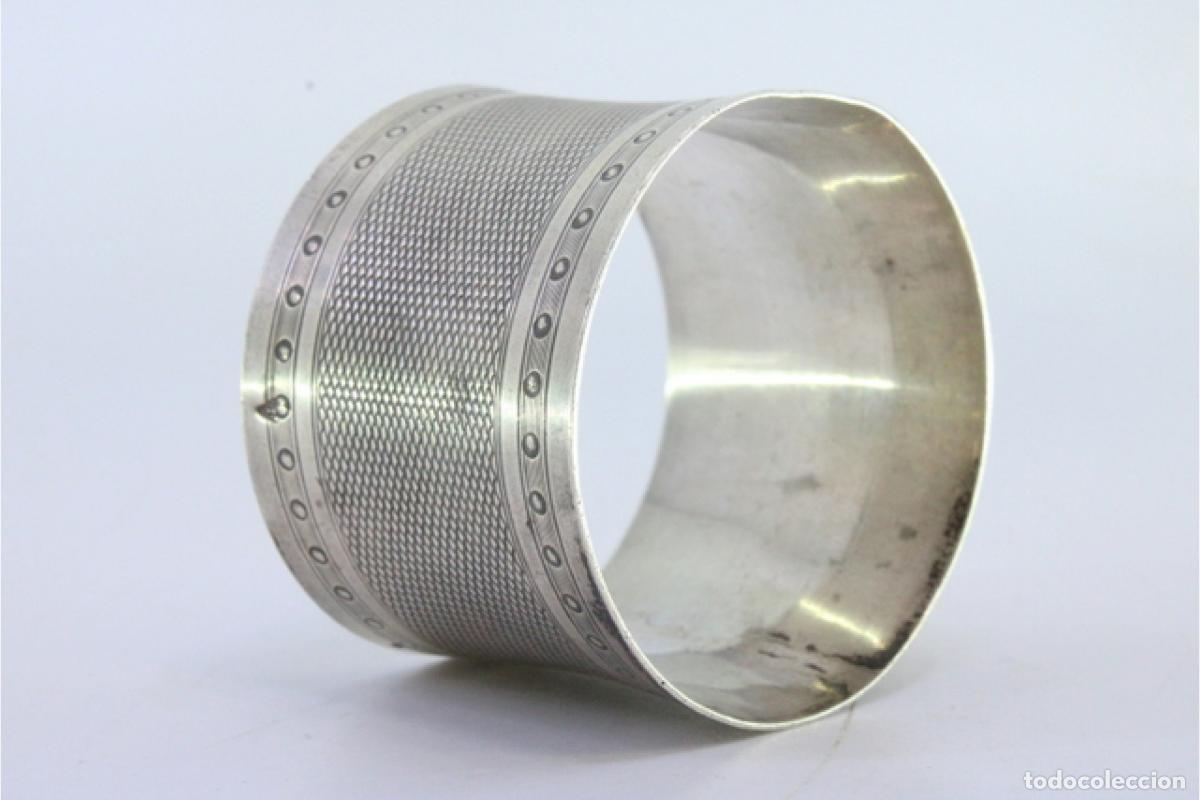 Antig&uuml;edades: Anillo para servilletas de plata - Foto 2