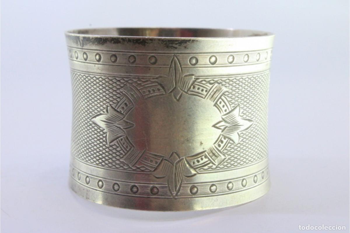 Antig&uuml;edades: Anillo para servilletas de plata - Foto 6