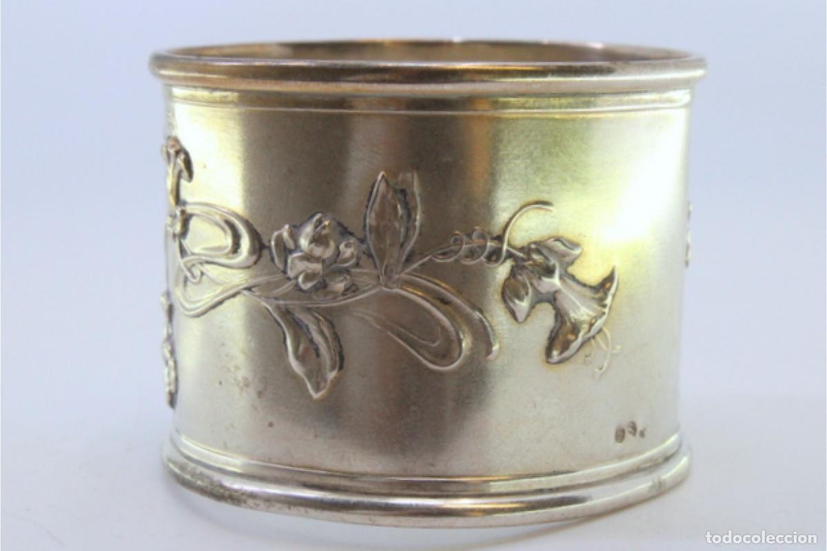 Antig&uuml;edades: Anillo para servilletas de plata - Foto 3