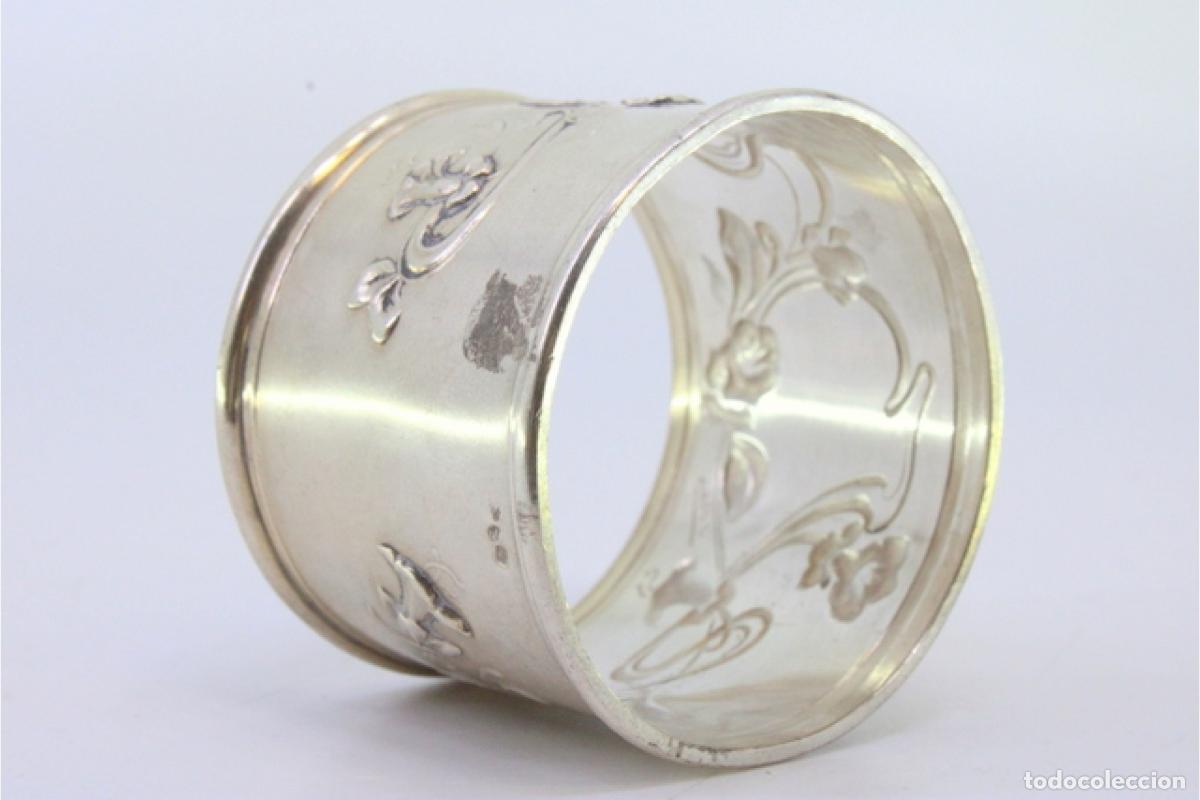 Antig&uuml;edades: Anillo para servilletas de plata - Foto 6
