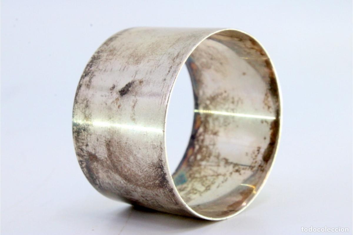 Antig&uuml;edades: Anillo para servilletas de plata - Foto 2