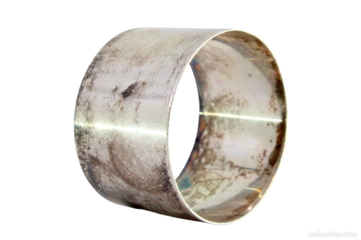 Antig&uuml;edades: Anillo para servilletas de plata - Foto 1