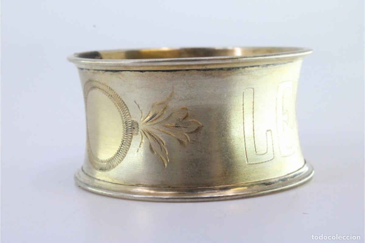 Antig&uuml;edades: Anillo para servilletas de plata - Foto 5