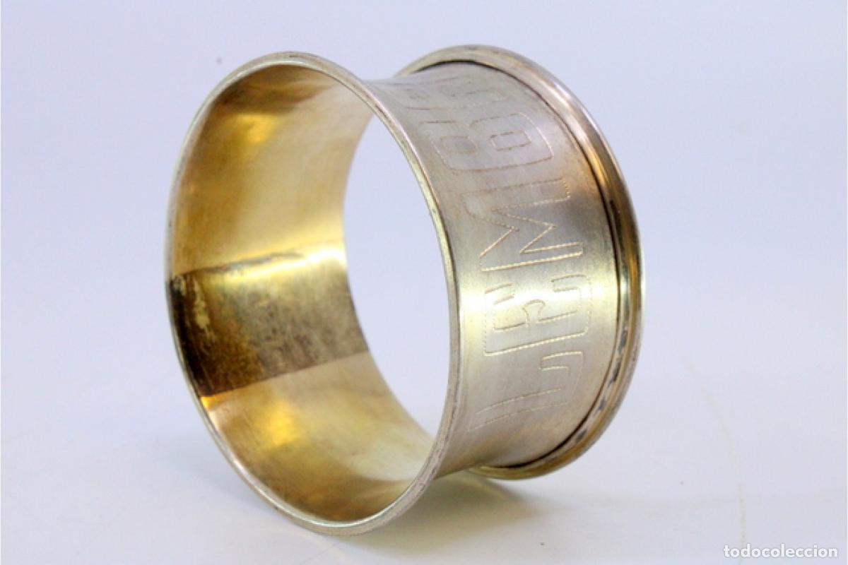 Antig&uuml;edades: Anillo para servilletas de plata - Foto 6