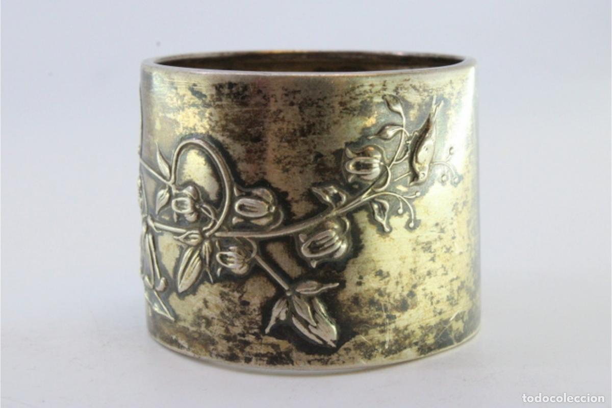 Antig&uuml;edades: Anillo para servilletas de plata - Foto 2