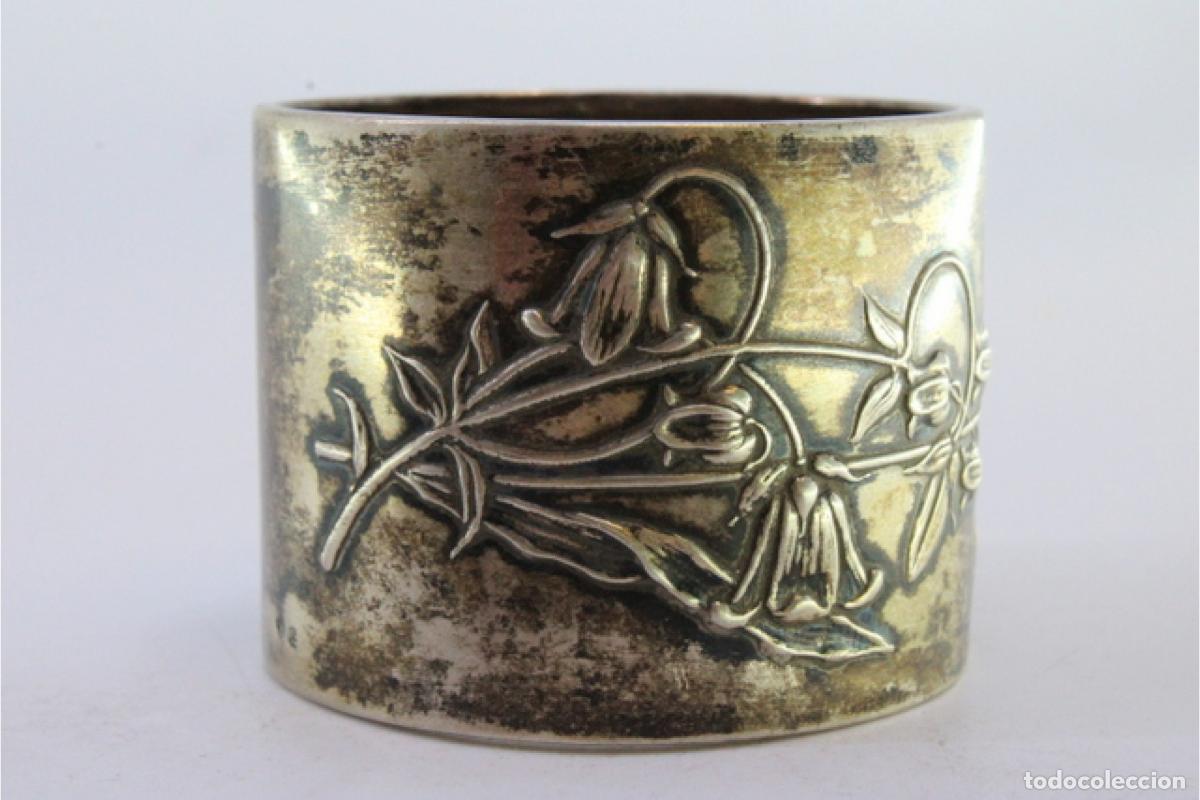 Antig&uuml;edades: Anillo para servilletas de plata - Foto 6