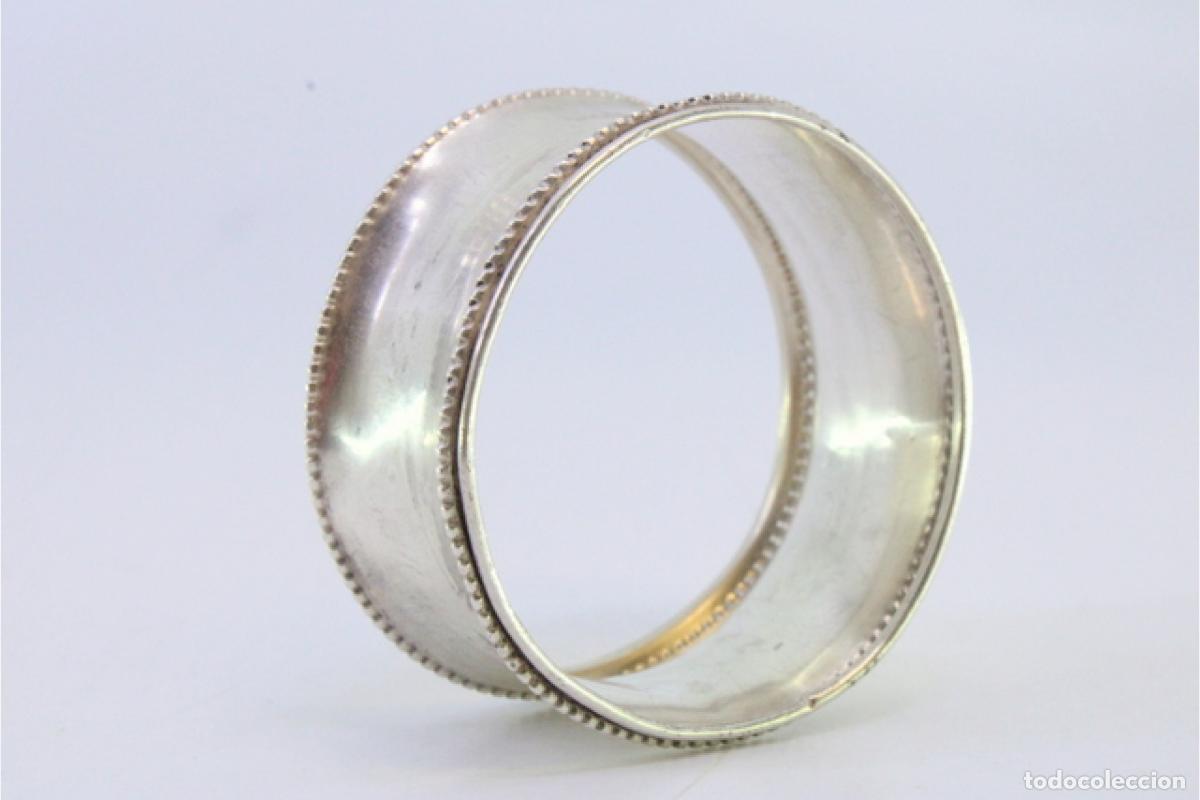 Antig&uuml;edades: Anillo para servilletas de plata - Foto 2