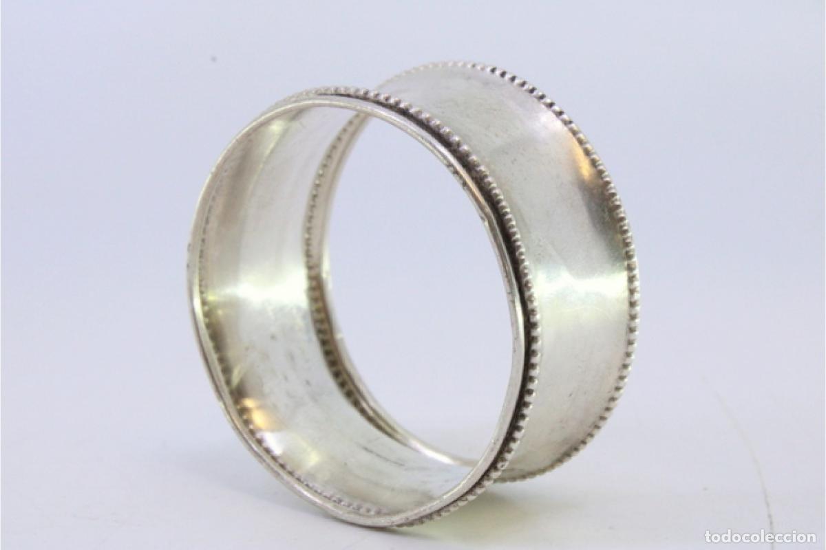 Antig&uuml;edades: Anillo para servilletas de plata - Foto 3