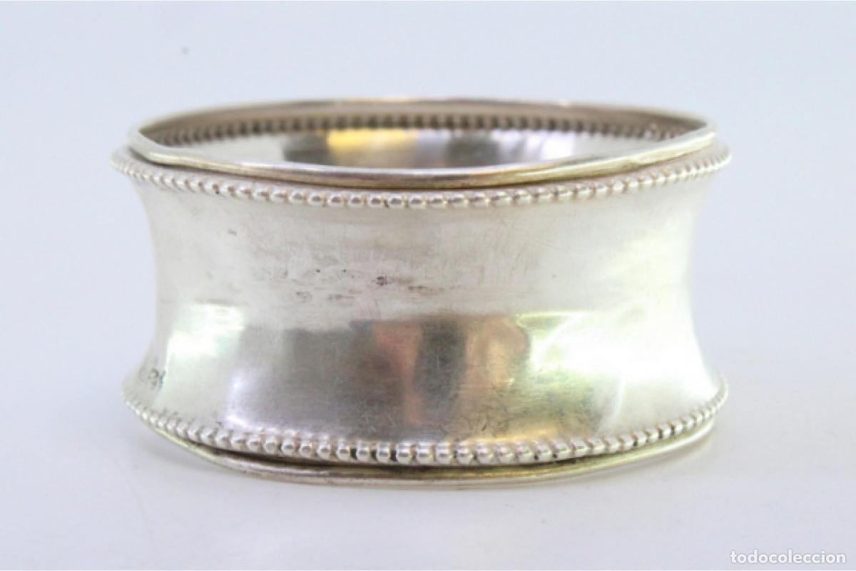 Antig&uuml;edades: Anillo para servilletas de plata - Foto 4