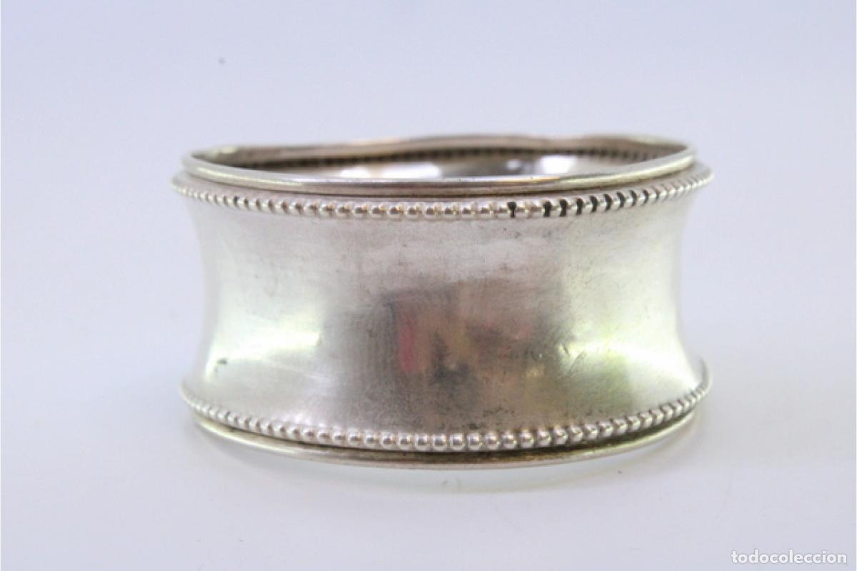 Antig&uuml;edades: Anillo para servilletas de plata - Foto 5