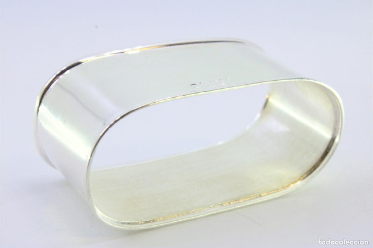 Antig&uuml;edades: Anillo para servilletas de plata - Foto 2