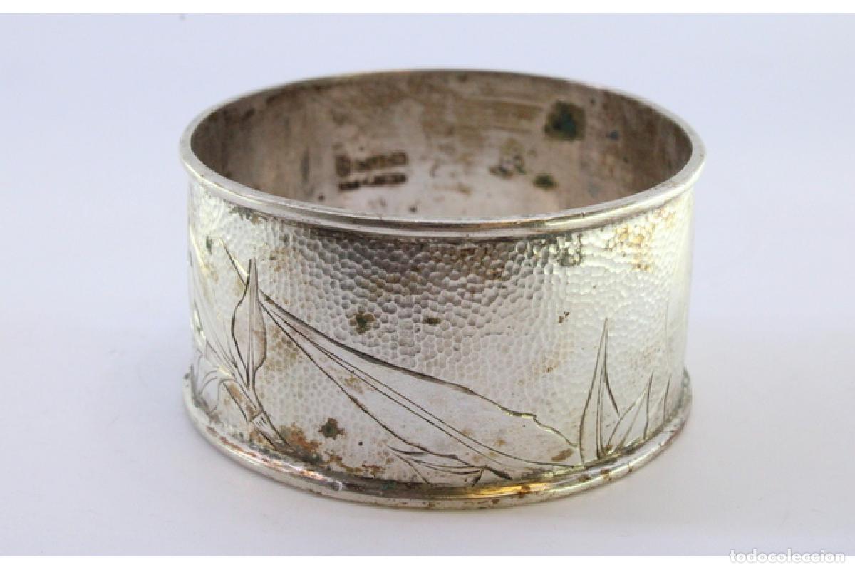 Antig&uuml;edades: Anillo para servilletas de plata - Foto 2