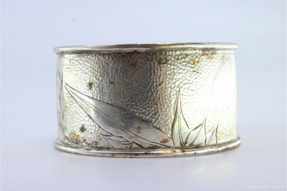 Antig&uuml;edades: Anillo para servilletas de plata - Foto 3