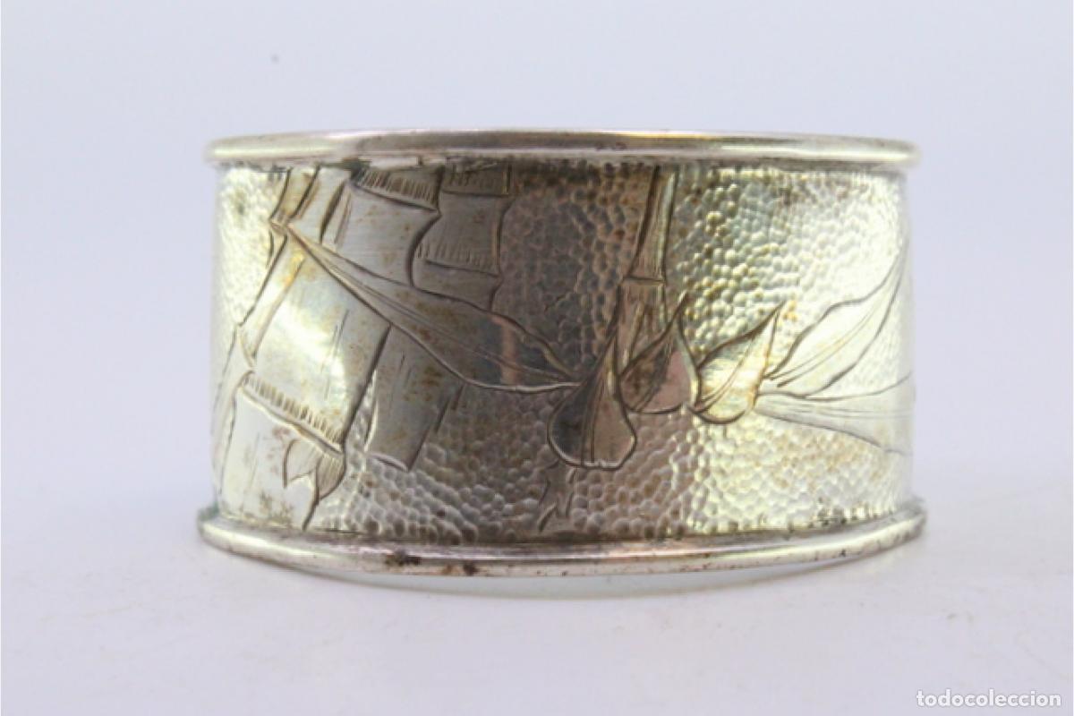 Antig&uuml;edades: Anillo para servilletas de plata - Foto 6