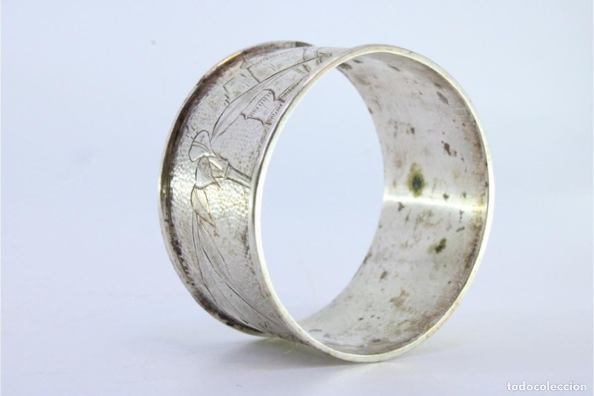 Antig&uuml;edades: Anillo para servilletas de plata - Foto 7