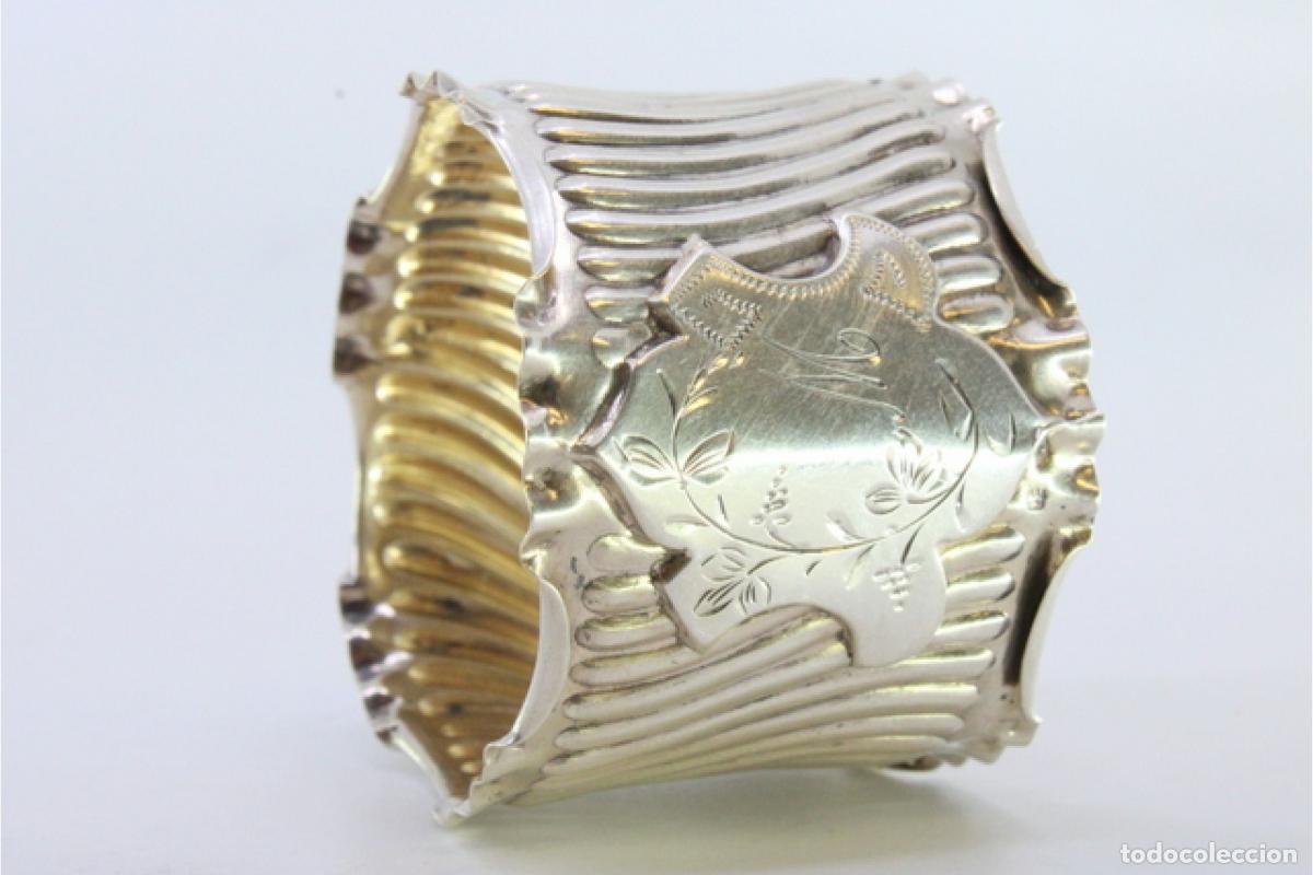 Antig&uuml;edades: Anillo para servilletas de plata - Foto 5