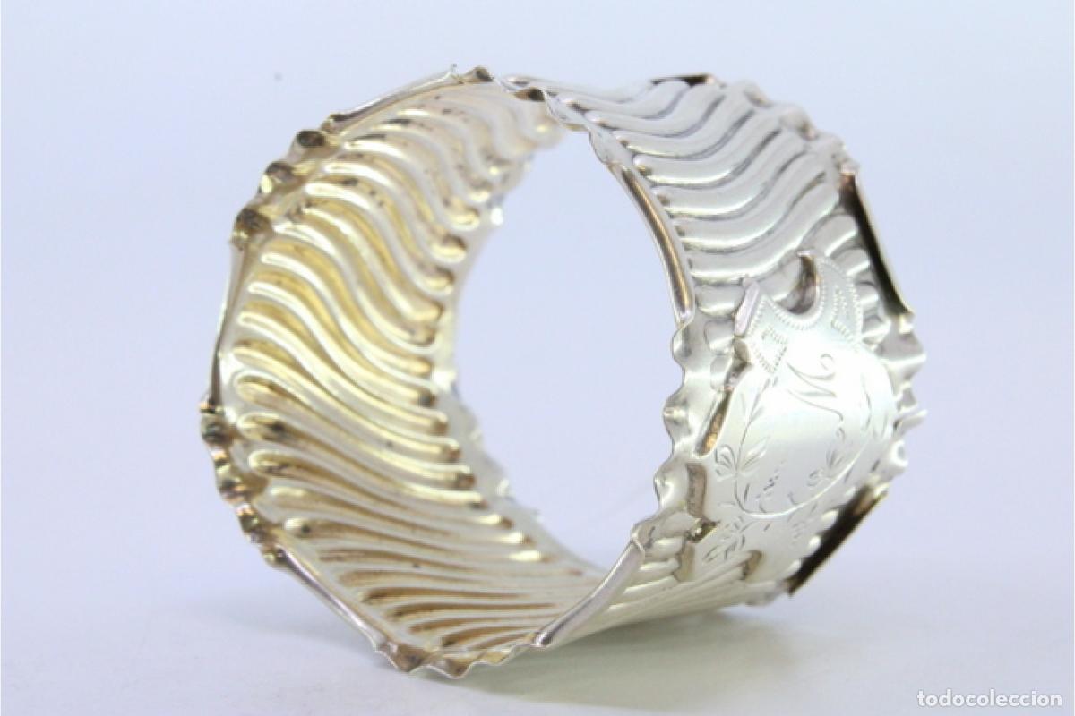 Antig&uuml;edades: Anillo para servilletas de plata - Foto 7