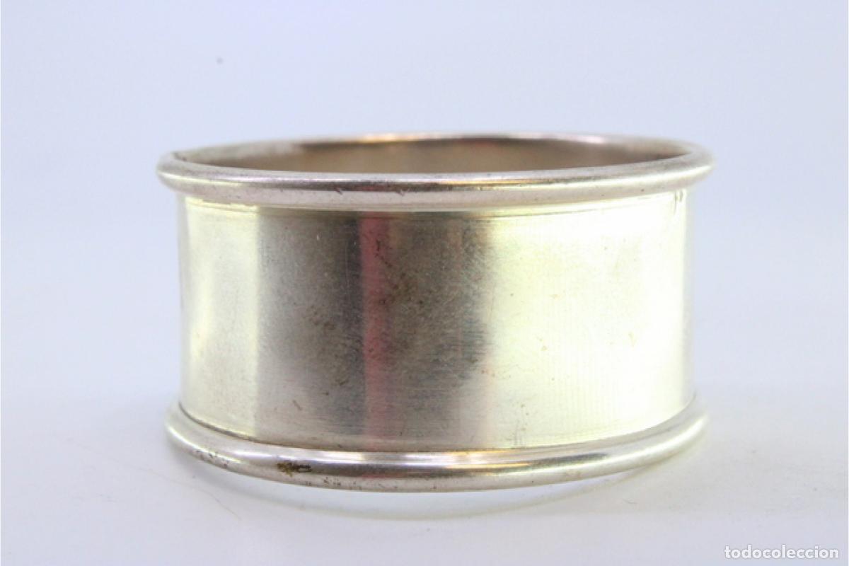 Antig&uuml;edades: Anillo para servilletas de plata - Foto 3