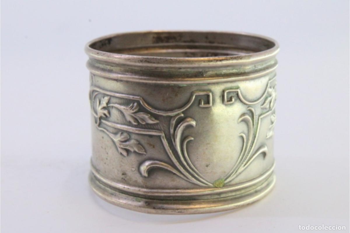 Antig&uuml;edades: Anillo para servilletas de plata - Foto 2