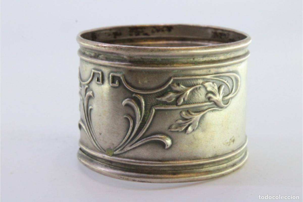 Antig&uuml;edades: Anillo para servilletas de plata - Foto 3