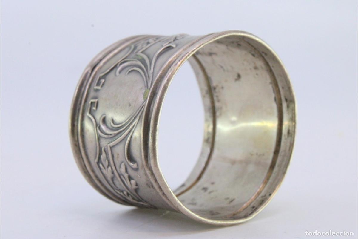 Antig&uuml;edades: Anillo para servilletas de plata - Foto 5