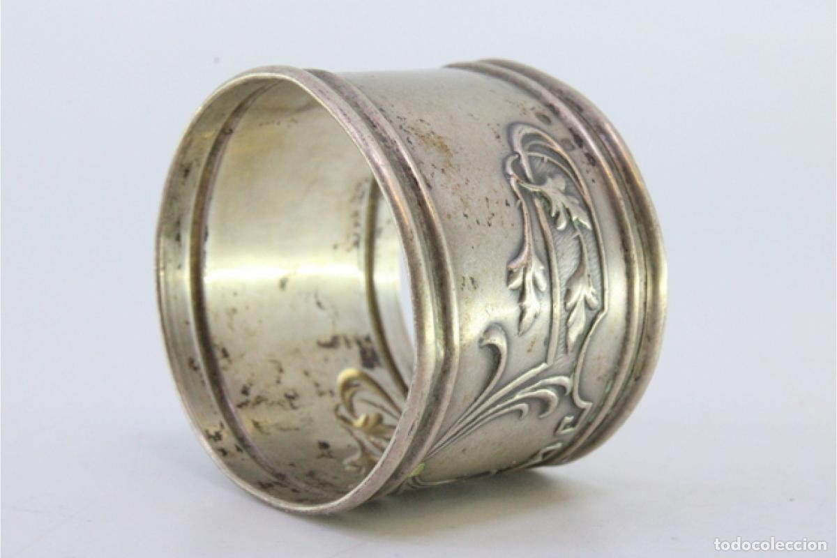 Antig&uuml;edades: Anillo para servilletas de plata - Foto 7