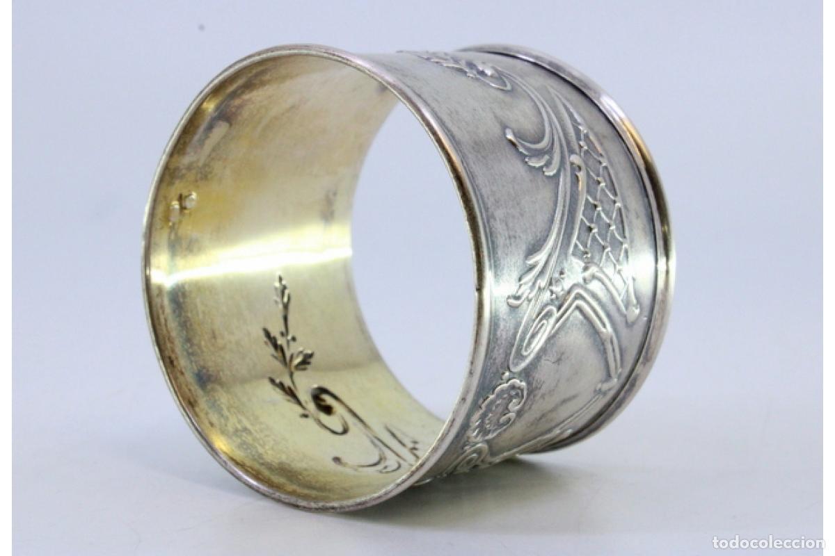 Antig&uuml;edades: Anillo para servilletas de plata - Foto 4