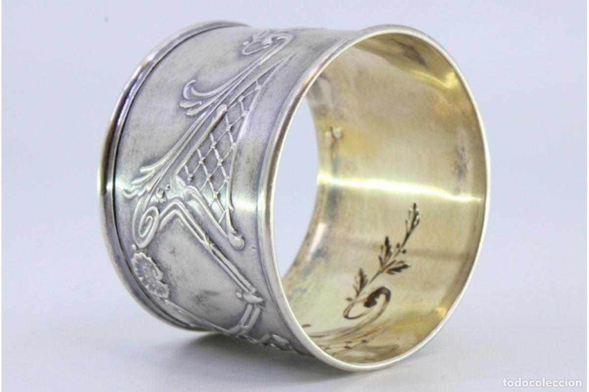 Antig&uuml;edades: Anillo para servilletas de plata - Foto 5