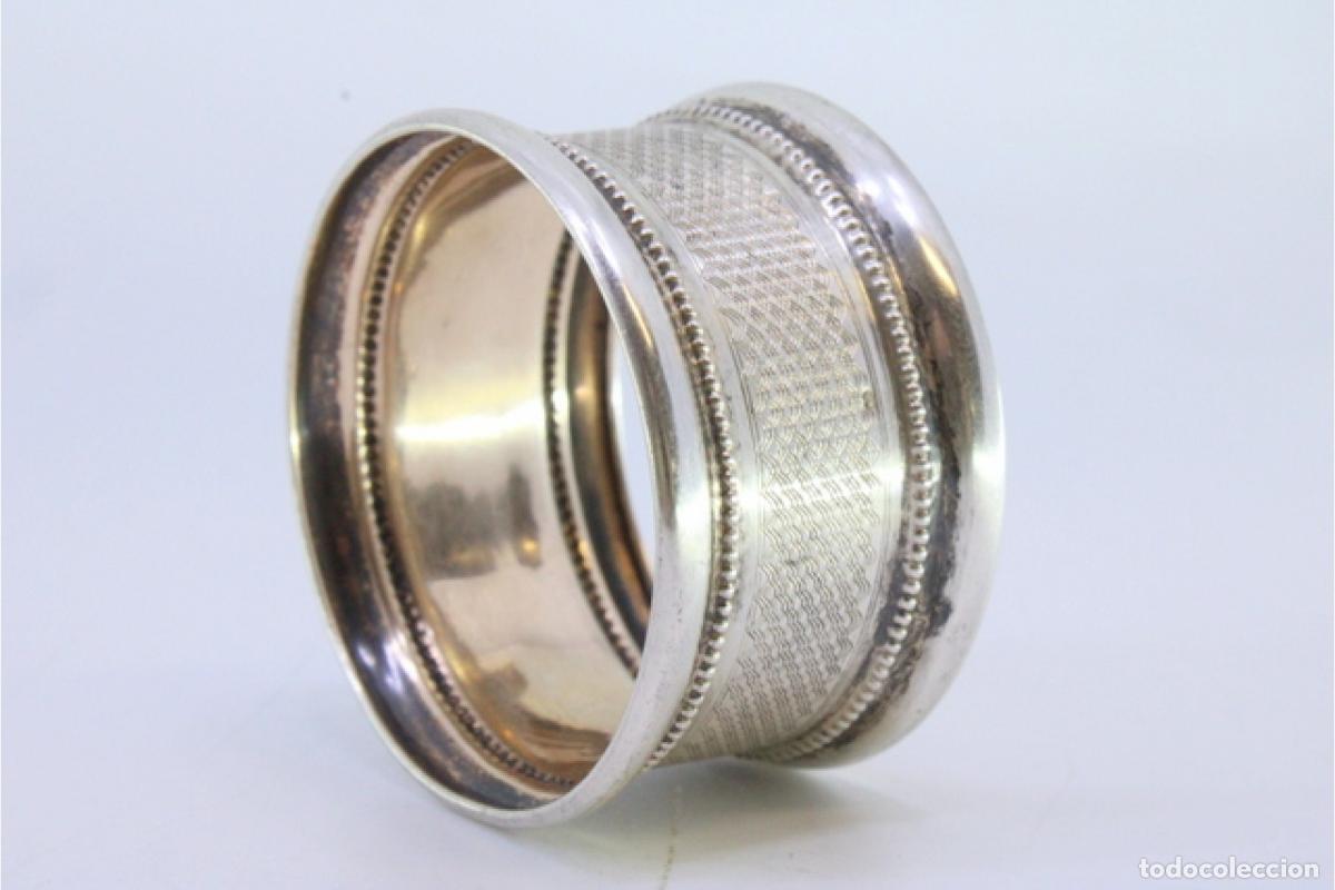 Antig&uuml;edades: Anillo para servilletas de plata - Foto 2