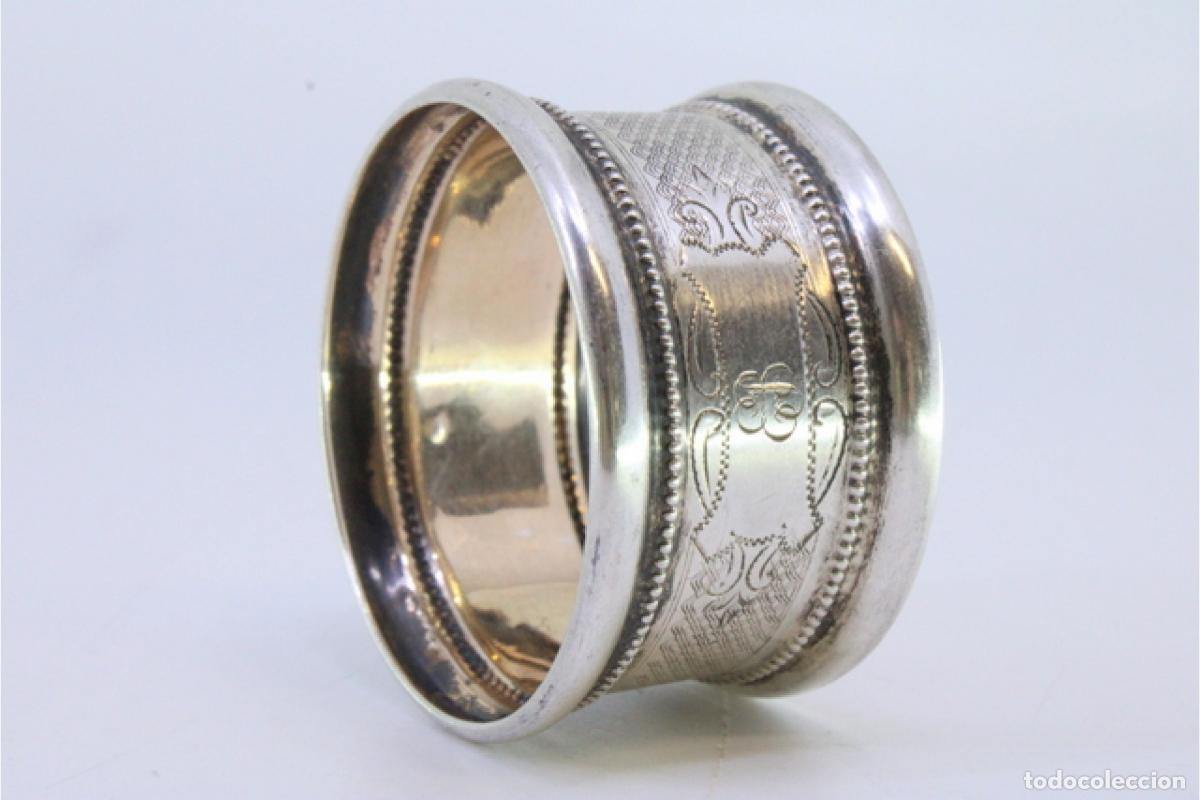 Antig&uuml;edades: Anillo para servilletas de plata - Foto 4