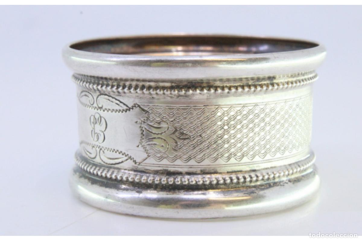 Antig&uuml;edades: Anillo para servilletas de plata - Foto 6