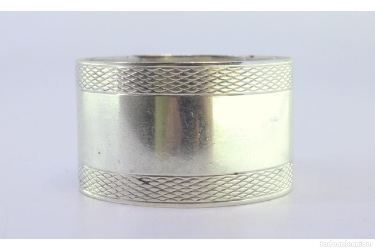 Antig&uuml;edades: Anillo para servilletas de plata - Foto 2