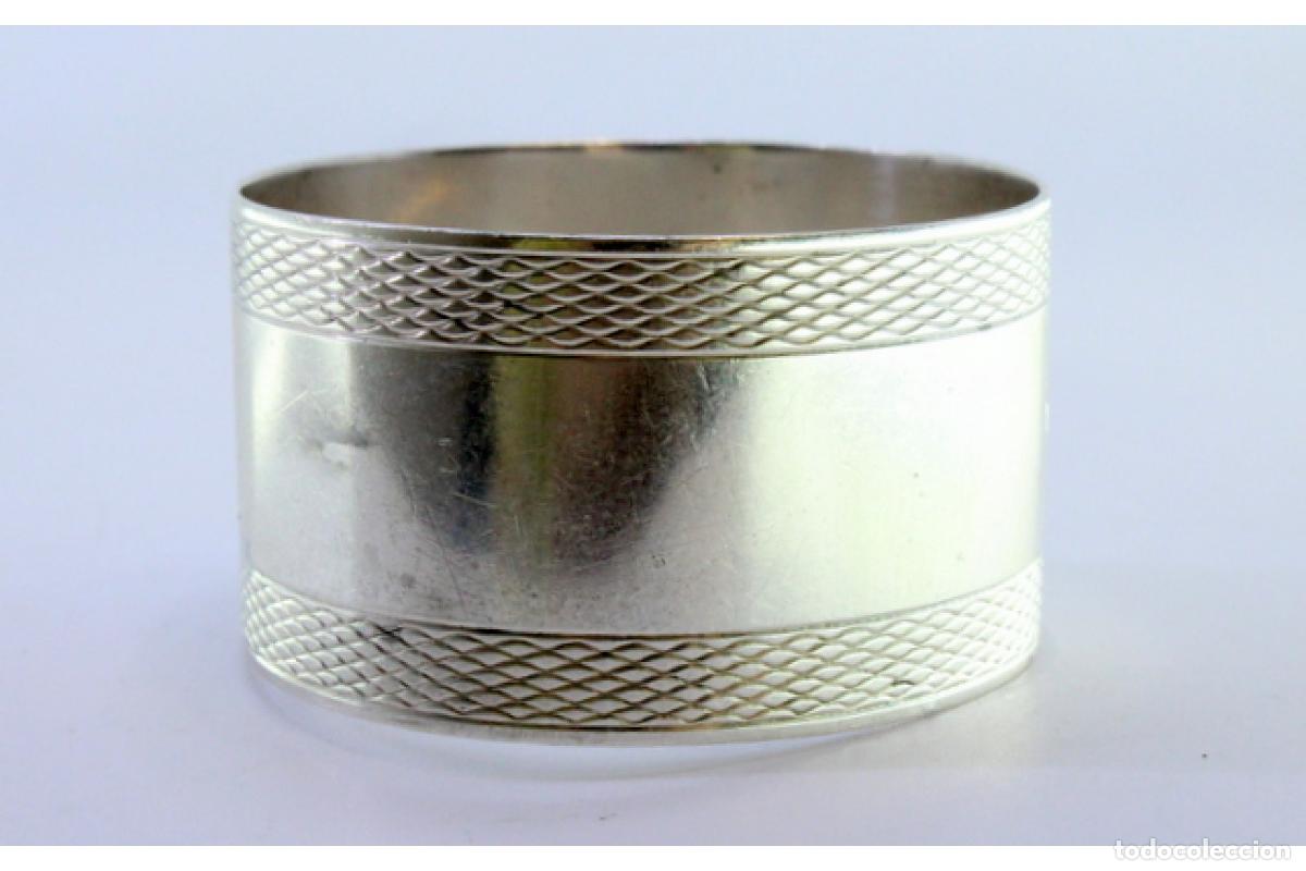 Antig&uuml;edades: Anillo para servilletas de plata - Foto 4