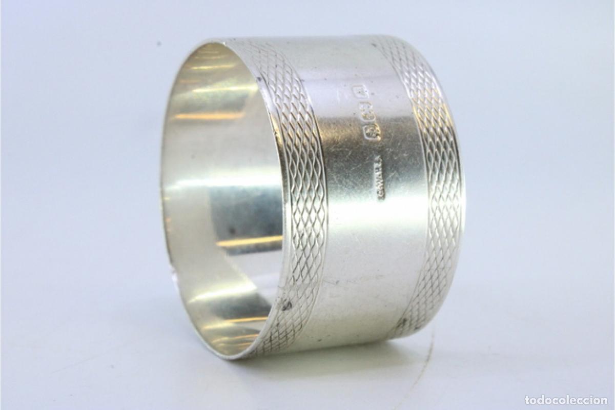 Antig&uuml;edades: Anillo para servilletas de plata - Foto 5