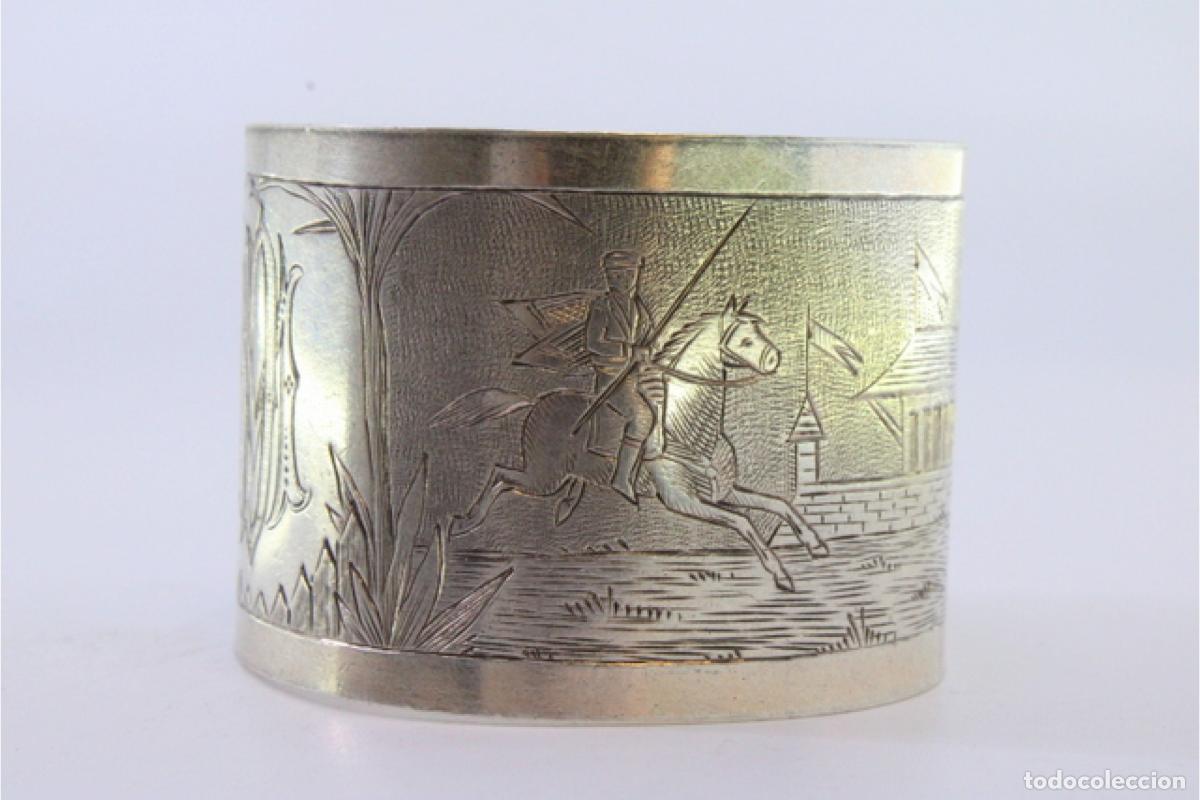 Antig&uuml;edades: Anillo para servilletas de plata - Foto 4