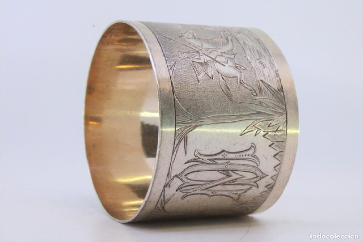 Antig&uuml;edades: Anillo para servilletas de plata - Foto 5