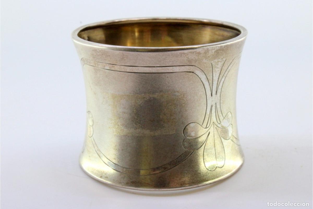 Antig&uuml;edades: Anillo para servilletas de plata - Foto 5