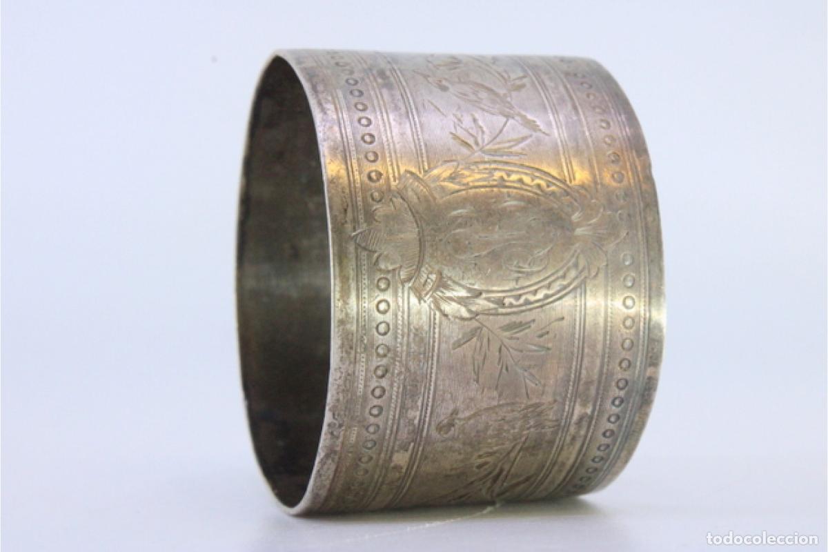 Antig&uuml;edades: Anillo para servilletas de plata - Foto 3