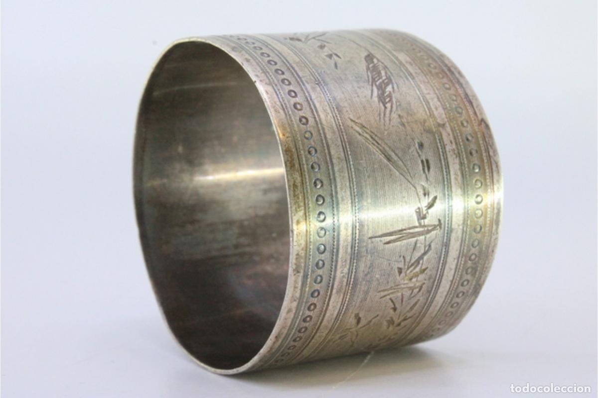 Antig&uuml;edades: Anillo para servilletas de plata - Foto 5