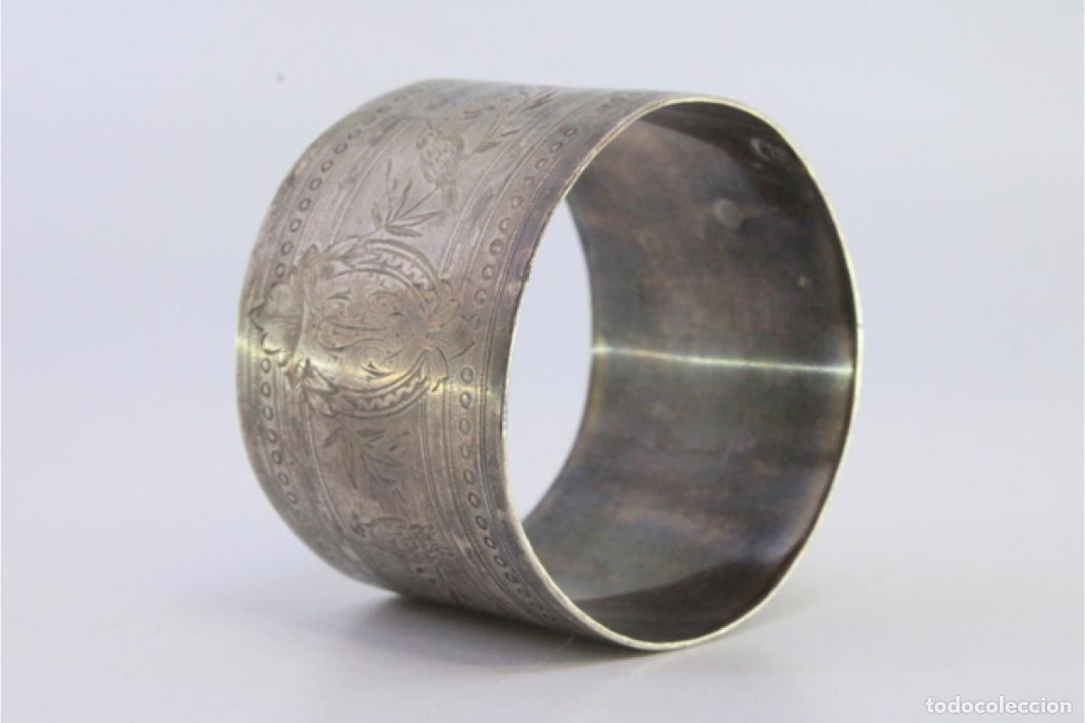 Antig&uuml;edades: Anillo para servilletas de plata - Foto 6