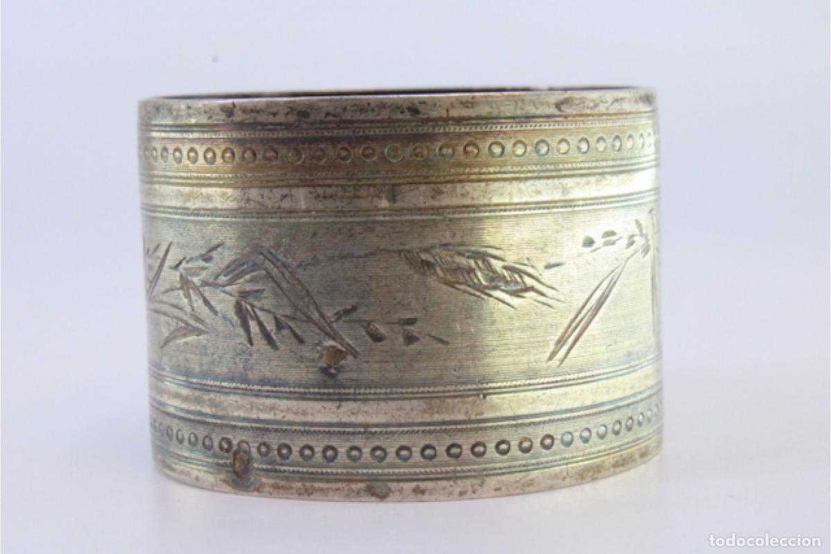 Antig&uuml;edades: Anillo para servilletas de plata - Foto 7